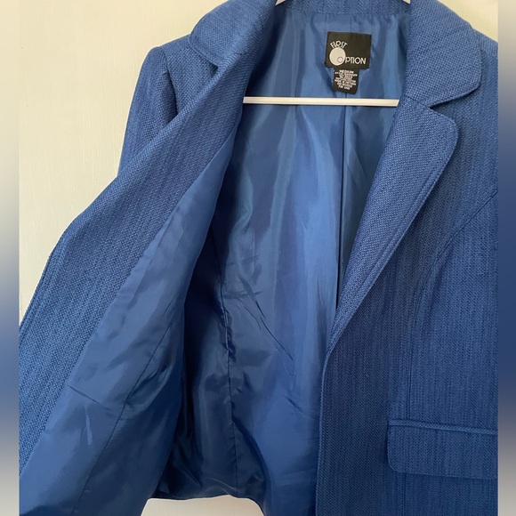 First Option Woman’s Blazer, Medium, Blue - Picture 3 of 6